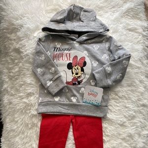 Brand New 12M 2PC Disney Minnie Pants Set